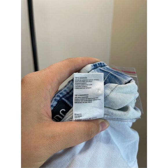 OU - BDG Polly Bleached Denim Mini Skirt - Picture 7 of 8